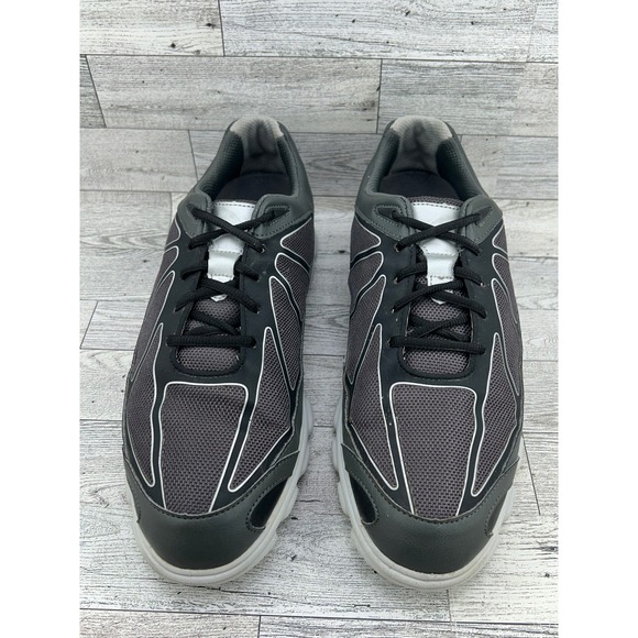 FootJoy SuperLites Spikeless Golf Shoes Mens 9.5 M‎ Charcoal Black Silver 58004 main image 4